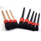 Boar Hair Car Detailing Brushes Synthetic Fiber Material For Wheel Cleaning